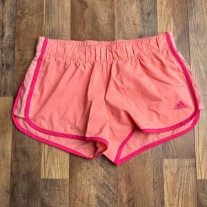Adidas Running Shorts‎ Women's Medium Pink Athletic Training Fitness Soccer 6528